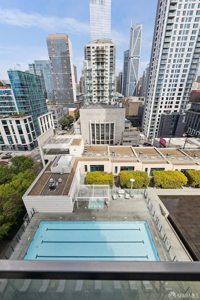 425 1st St Unit 1307, San Francisco, CA 94105 - community pool featuring a view of skyline