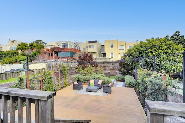 view of patio / terrace featuring a deck