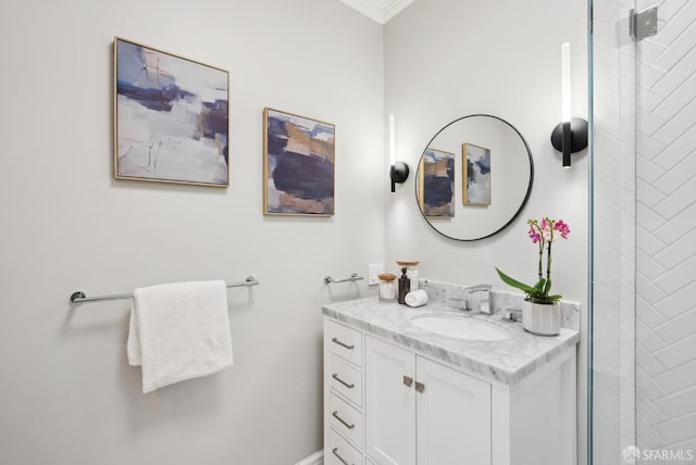 bathroom featuring vanity