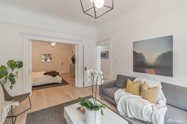 living room featuring wood finished floors