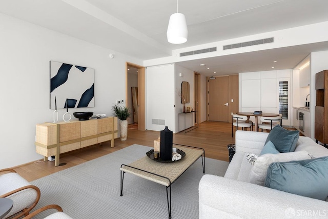 1 Steuart Ln Unit 608, San Francisco, CA 94105 - living area with wood finished floors