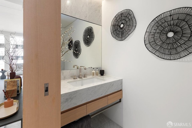 1 Steuart Ln Unit 608, San Francisco, CA 94105 - bathroom featuring vanity and tile patterned flooring