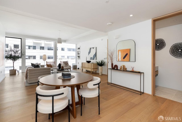 1 Steuart Ln Unit 608, San Francisco, CA 94105 - dining room featuring light wood-style flooring