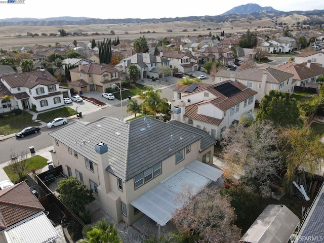 aerial view featuring a mountain view