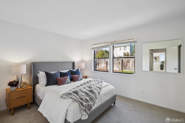 bedroom with carpet floors