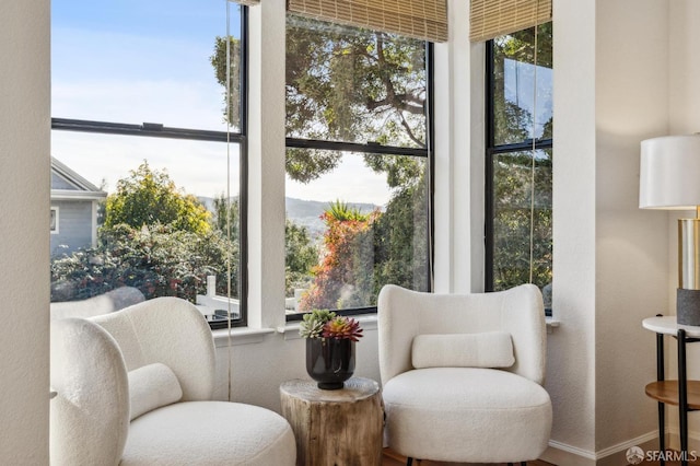 living area with plenty of natural light