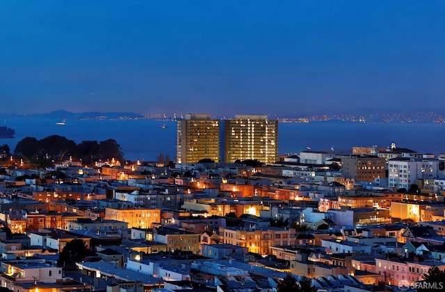 city view with a water view