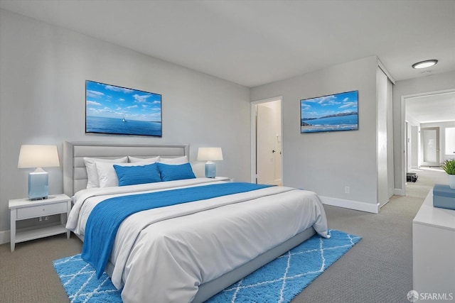 bedroom featuring carpet floors