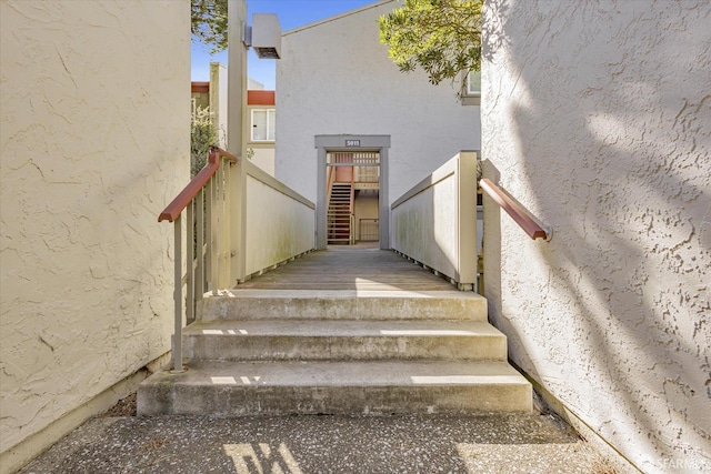 view of stairs