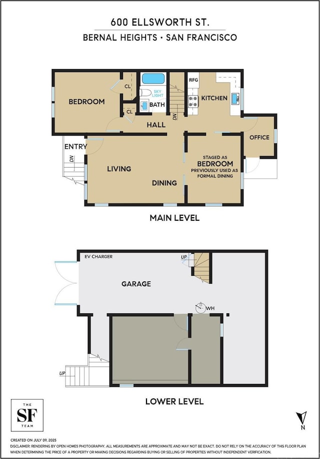 600 Ellsworth St, San Francisco, CA 94110 - view of property floor plan