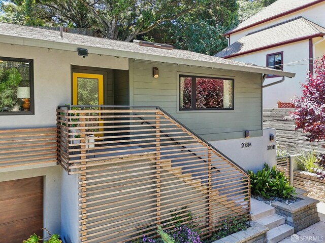 2031 Buena Vista Dr, Pinole, CA 94564 - doorway to property with stucco siding