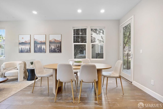 192 Montevina Way, Hayward, CA 94545 - dining room with plenty of natural light, light wood-style flooring, recessed lighting, and baseboards