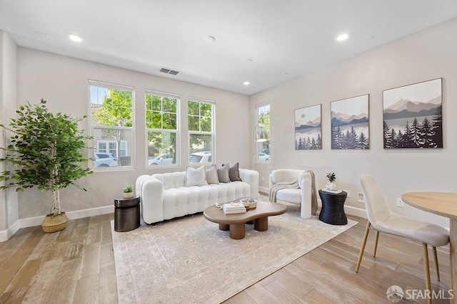 192 Montevina Way, Hayward, CA 94545 - living room with light wood finished floors, baseboards, and recessed lighting