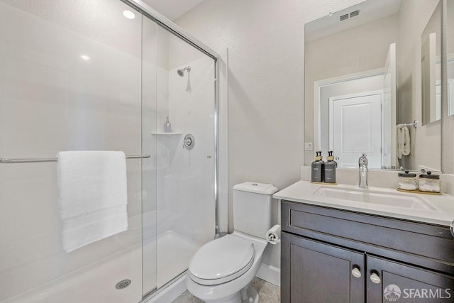 192 Montevina Way, Hayward, CA 94545 - bathroom featuring a stall shower, toilet, and vanity