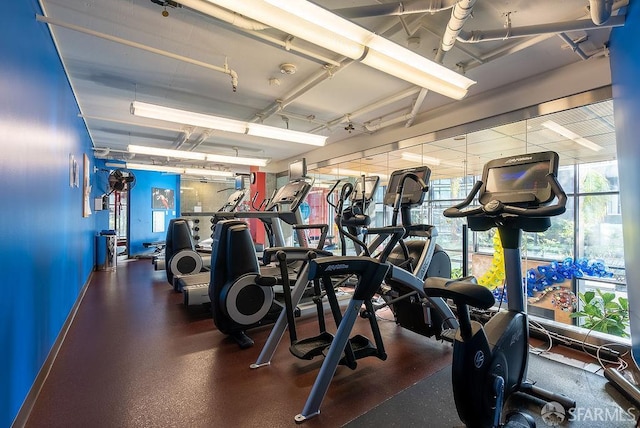 view of gym