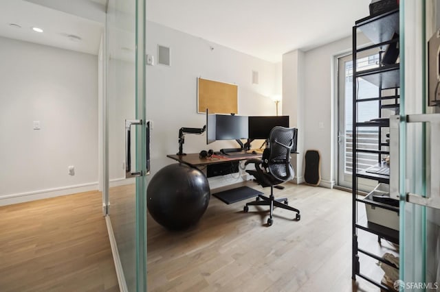 723 Taylor St Unit 402, San Francisco, CA 94109 - office with light wood-style flooring