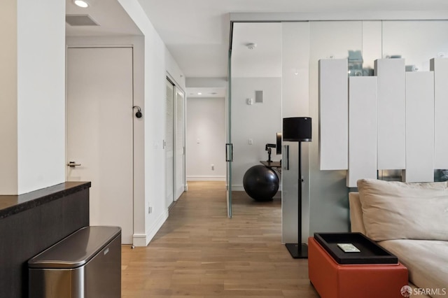 723 Taylor St Unit 402, San Francisco, CA 94109 - corridor with light wood-style flooring and recessed lighting