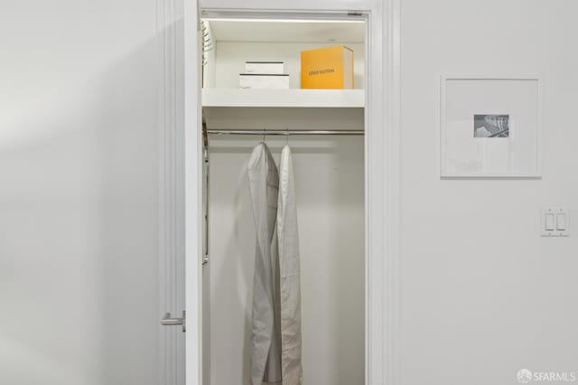 view of closet