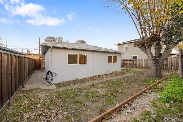 view of back of property