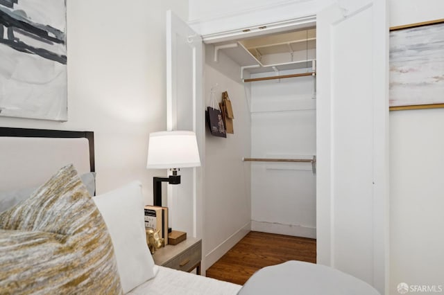 1205 Oak St Unit 2, San Francisco, CA 94117 - bedroom featuring wood finished floors and attic access