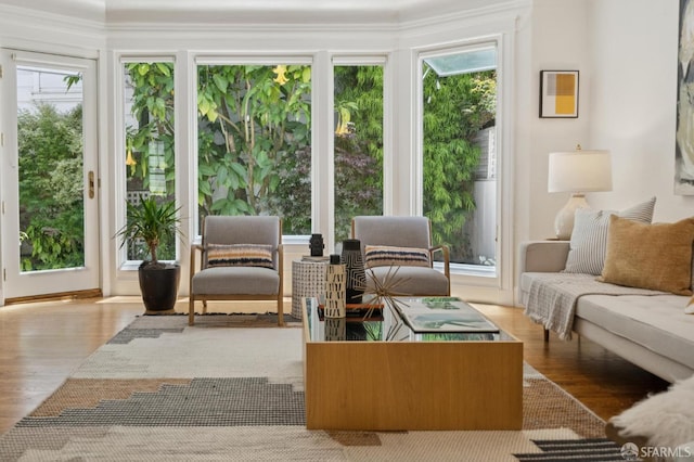 1205 Oak St Unit 2, San Francisco, CA 94117 - living area featuring wood finished floors