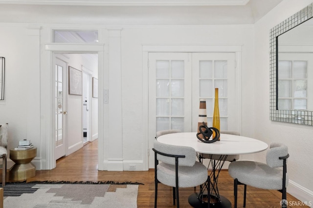 1205 Oak St Unit 2, San Francisco, CA 94117 - dining space with wood finished floors and baseboards