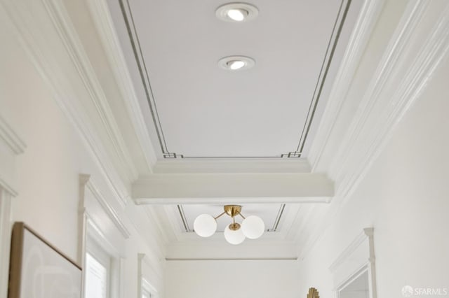1205 Oak St Unit 2, San Francisco, CA 94117 - detailed view of a chandelier and ornamental molding