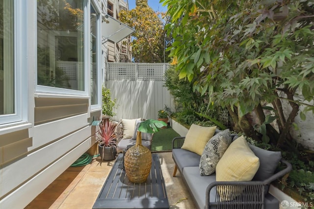 1205 Oak St Unit 2, San Francisco, CA 94117 - view of patio / terrace featuring an outdoor hangout area