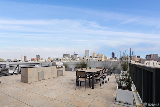 1433 Bush St Unit 702, San Francisco, CA 94109 - view of patio / terrace with a view of skyline and outdoor dining space