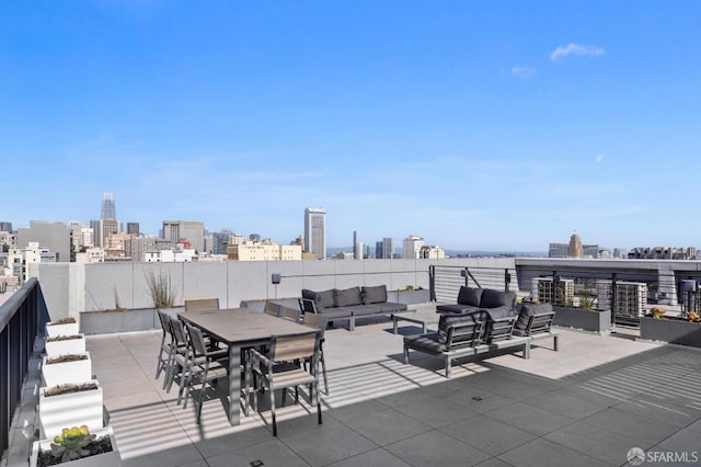 1433 Bush St Unit 702, San Francisco, CA 94109 - view of patio featuring an outdoor living space