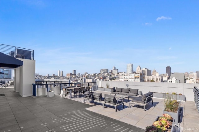 1433 Bush St Unit 702, San Francisco, CA 94109 - view of patio / terrace with an outdoor hangout area