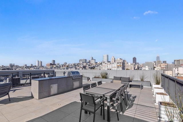 1433 Bush St Unit 702, San Francisco, CA 94109 - view of patio / terrace with a grill and exterior kitchen
