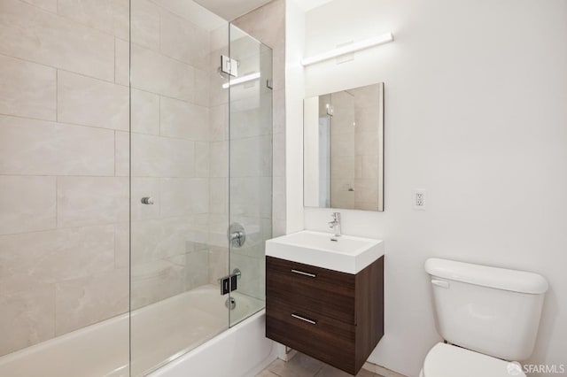 1433 Bush St Unit 702, San Francisco, CA 94109 - full bathroom featuring tiled shower / bath, vanity, and toilet