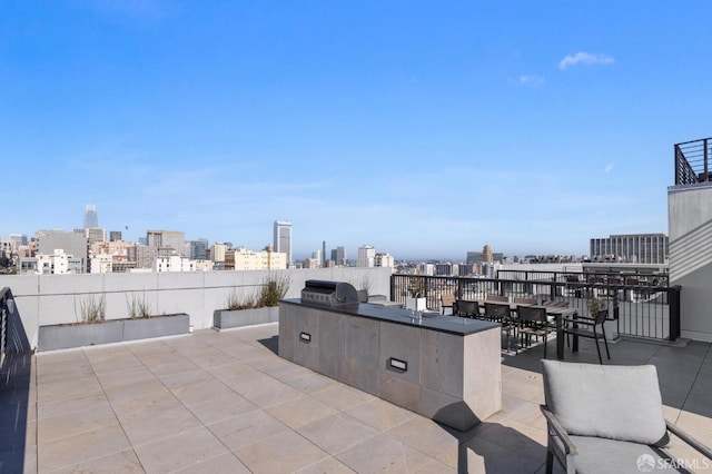1433 Bush St Unit 702, San Francisco, CA 94109 - view of patio featuring a balcony, exterior kitchen, and a grill
