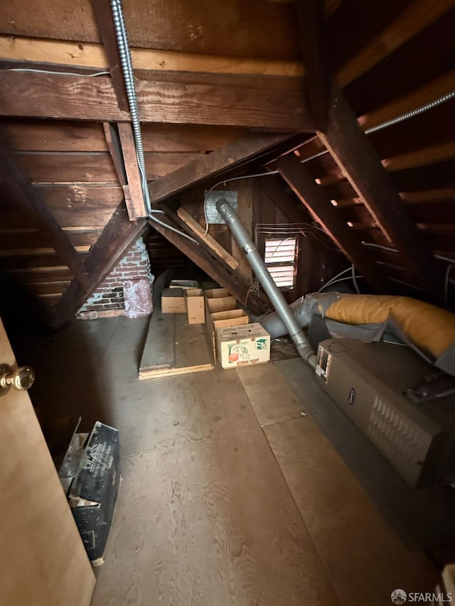 view of attic