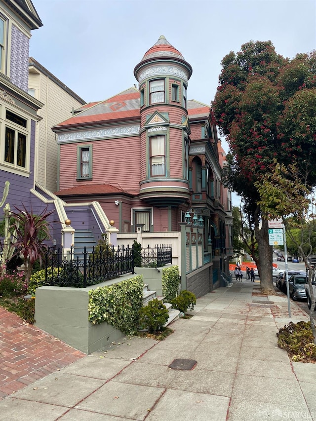 view of victorian home
