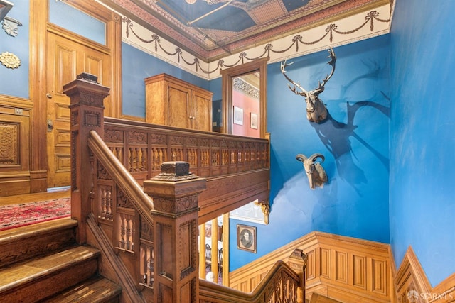 view of stairs