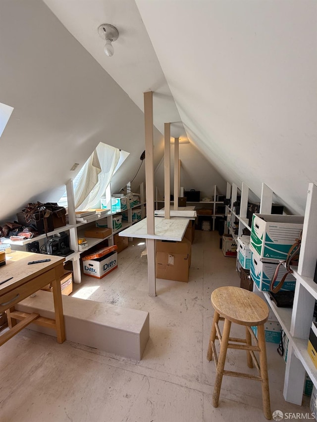 view of attic