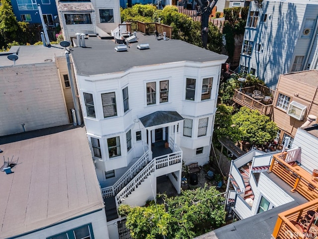 837 Union St, San Francisco, CA 94133 - drone / aerial view