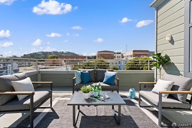 balcony featuring outdoor lounge area