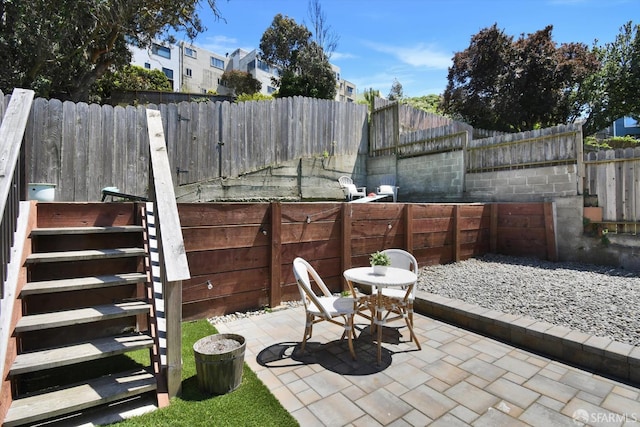 1675 Quint St, San Francisco, CA 94124 - fenced backyard featuring a patio area