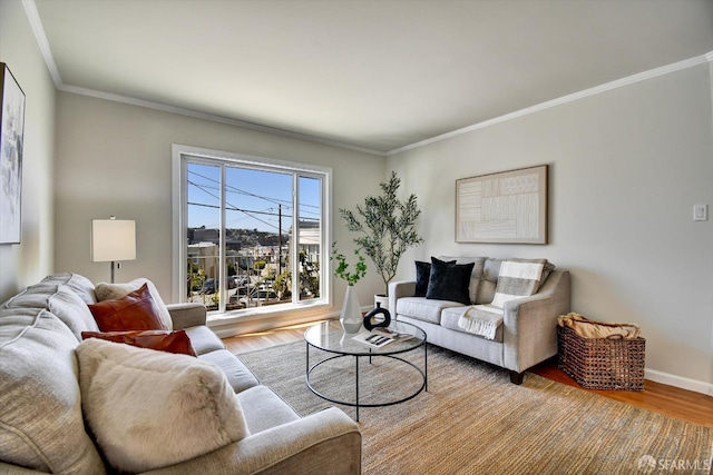 1675 Quint St, San Francisco, CA 94124 - living room with wood finished floors, crown molding, and baseboards