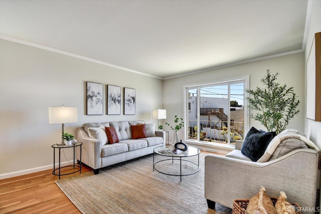 1675 Quint St, San Francisco, CA 94124 - living area with light wood-type flooring, baseboards, and crown molding