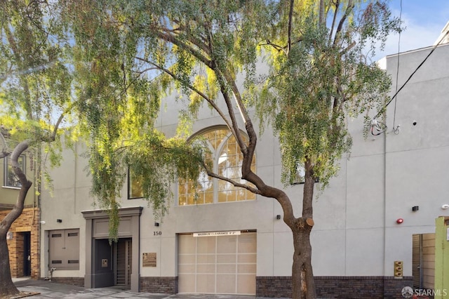 view of front of property with an attached garage