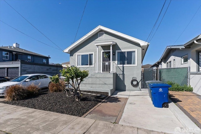 view of bungalow