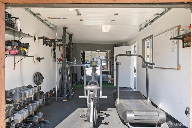 view of workout area