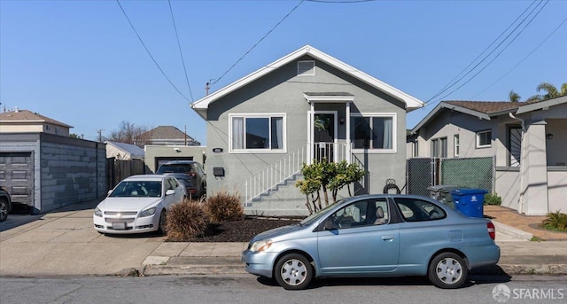 view of bungalow