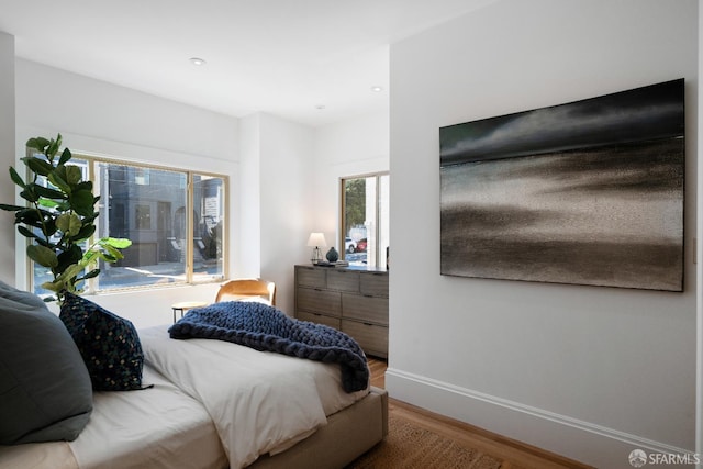1141 Church St, San Francisco, CA 94114 - bedroom with wood finished floors, baseboards, and recessed lighting