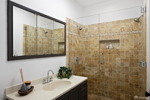 1141 Church St, San Francisco, CA 94114 - bathroom featuring a shower stall and vanity