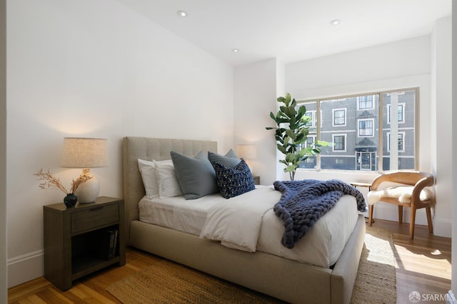 1141 Church St, San Francisco, CA 94114 - bedroom with wood finished floors, recessed lighting, and baseboards